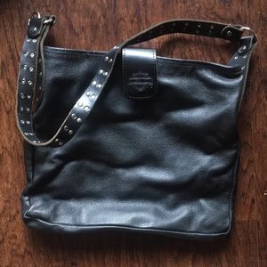 Harley-Davidson Black Leather Tote Purse